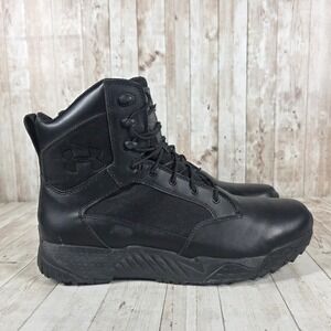 Under Armour Stellar G2 Tactical Boots Black Leather Textile 3021903-001 Mens 13
